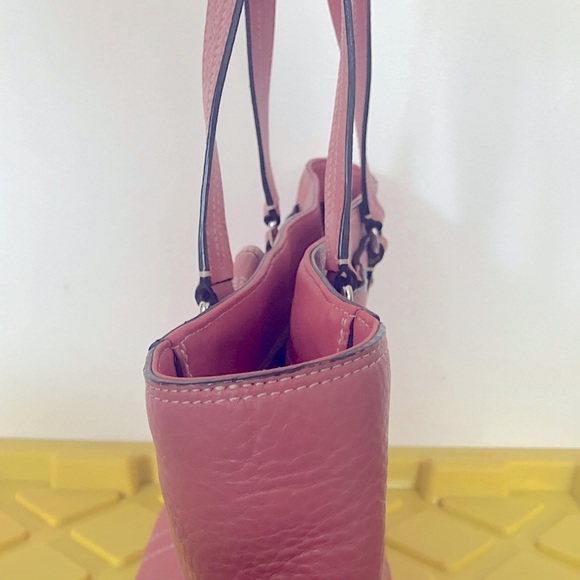 Vintage Coach bag Pebbled Leather Tote Purse Handbag #F13960 - Pink/mauve - Picture 3 of 16